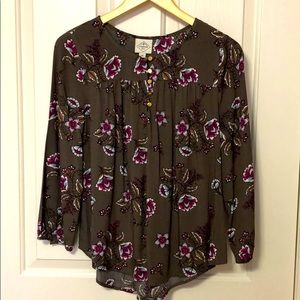 St. John’s Bay flowery long-sleeve blouse